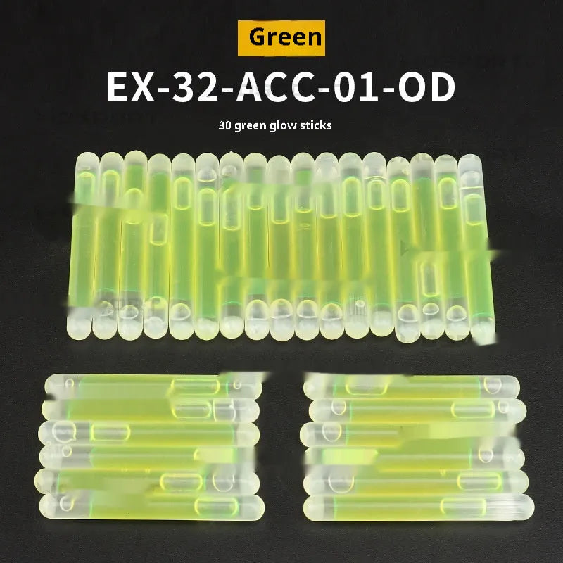 Tactical mark light stick 30-pack outdoor fixed point navigation plastic green red mixed colours