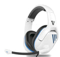 MH86 black and white esports gaming headset with built-in microphone and 2-metre cable