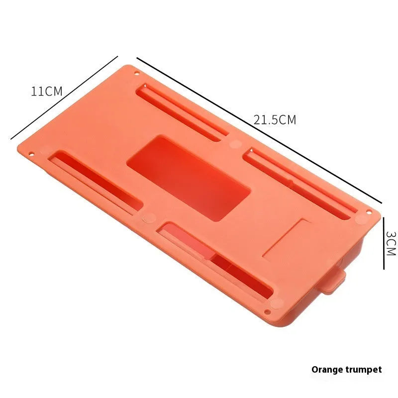 Plastic storage box with lid and internal grid divider in choice of colours