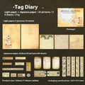 Retro-style A4 paper notebook with decorative card suit in one of six colour theme options.