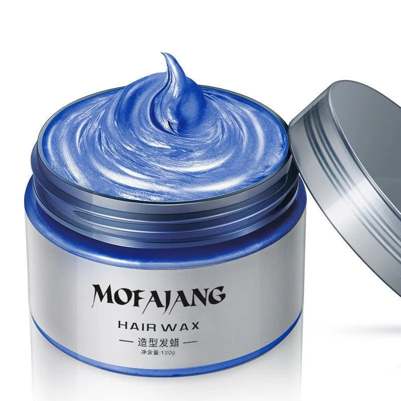 Coloured hair mud for grandma grey hair wax in solid form, available in multiple colours