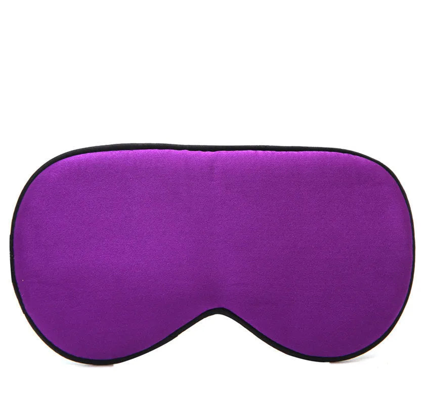 Double-sided mulberry silk sleep mask in various colours showing embroidered and printed designs.