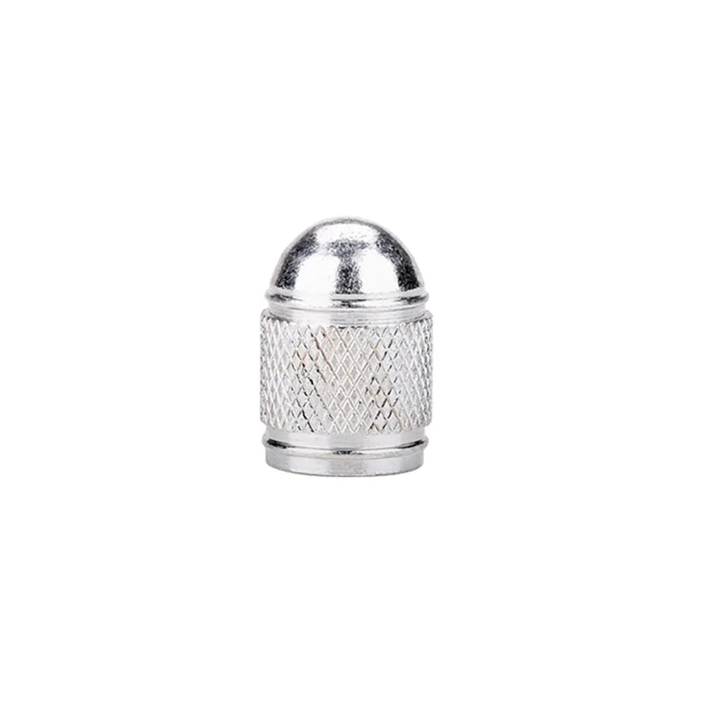 Aluminium alloy mountain bike tyre valve cap in choice of five metallic colours.