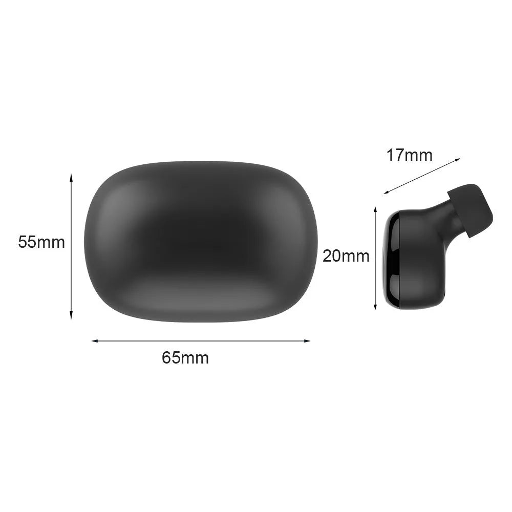 H001 Rechargeable Bluetooth Digital Headset Sound Amplifier in black for swimming and wading sports