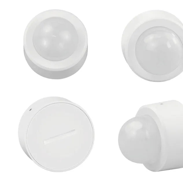 White infrared motion sensor with ZigBee connectivity for home automation systems