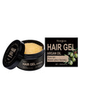 100ml bottle of clear Moroccan Nut Oil Hair Styling Gel with hyaluronic acid.