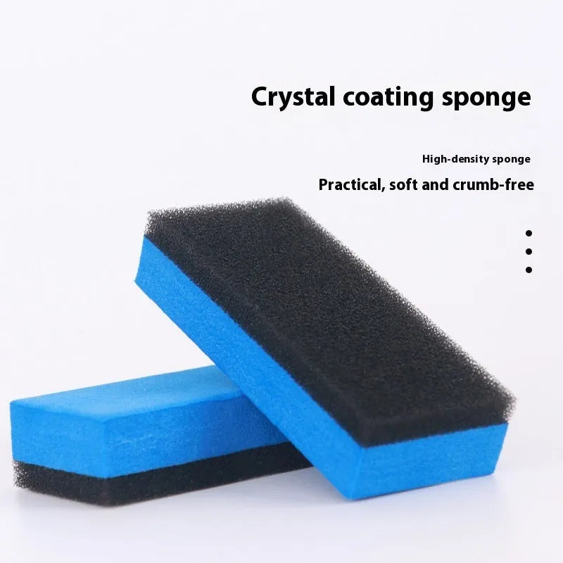 Car repair wax kit with 9657A and 9657B bottles and a frosted sponge mop for scratch removal and polishing