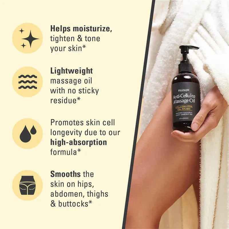 Home Body Firming Massage Oil 240ml bottle for neutral, oily, dry skin, bathroom use