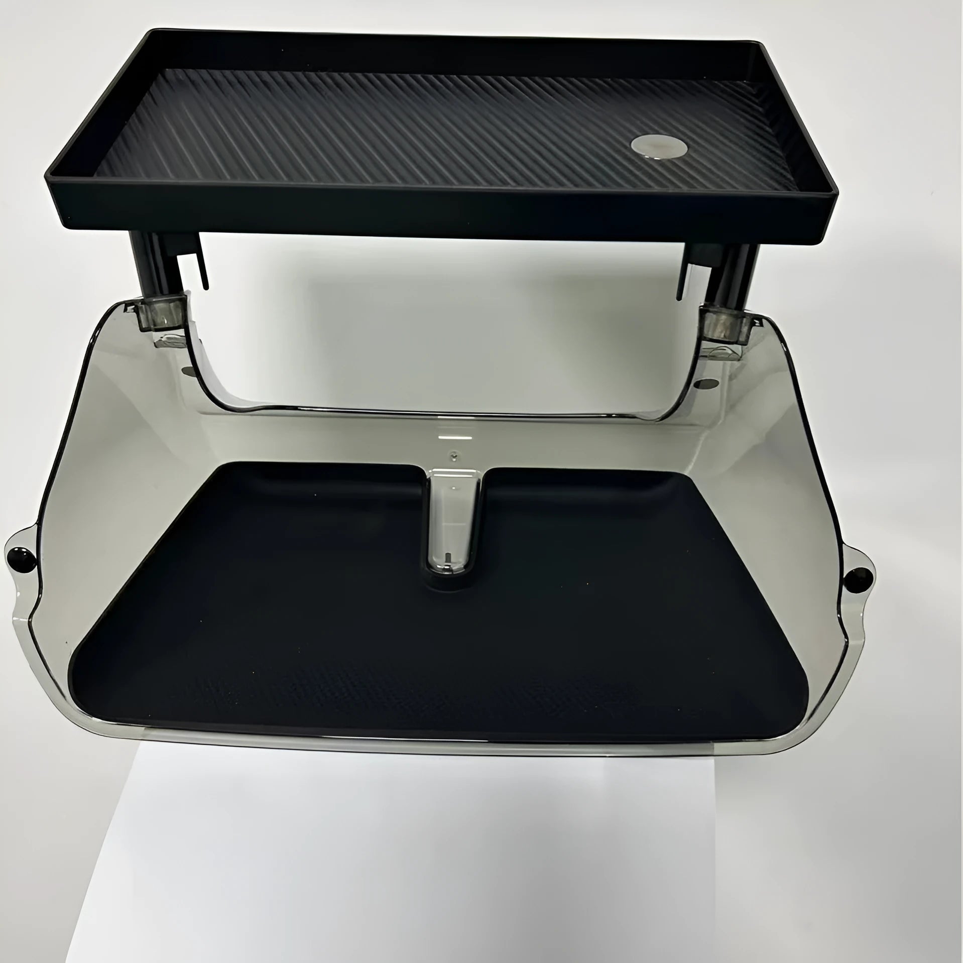Tesla Model 3 Y centre console storage box for ETC cards in black ABS plastic