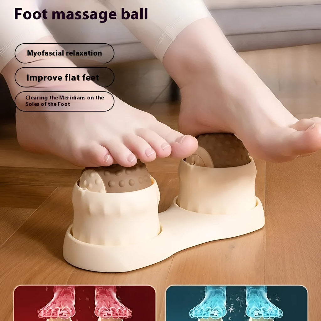 Caramel mocha and green massage balls for hot cold compress therapy and muscle relaxation.