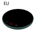 18W electric cup warmer heating mat with 115mm glass panel, touch control, black white green