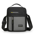 Men's casual green nylon one-shoulder messenger bag with crossbody strap