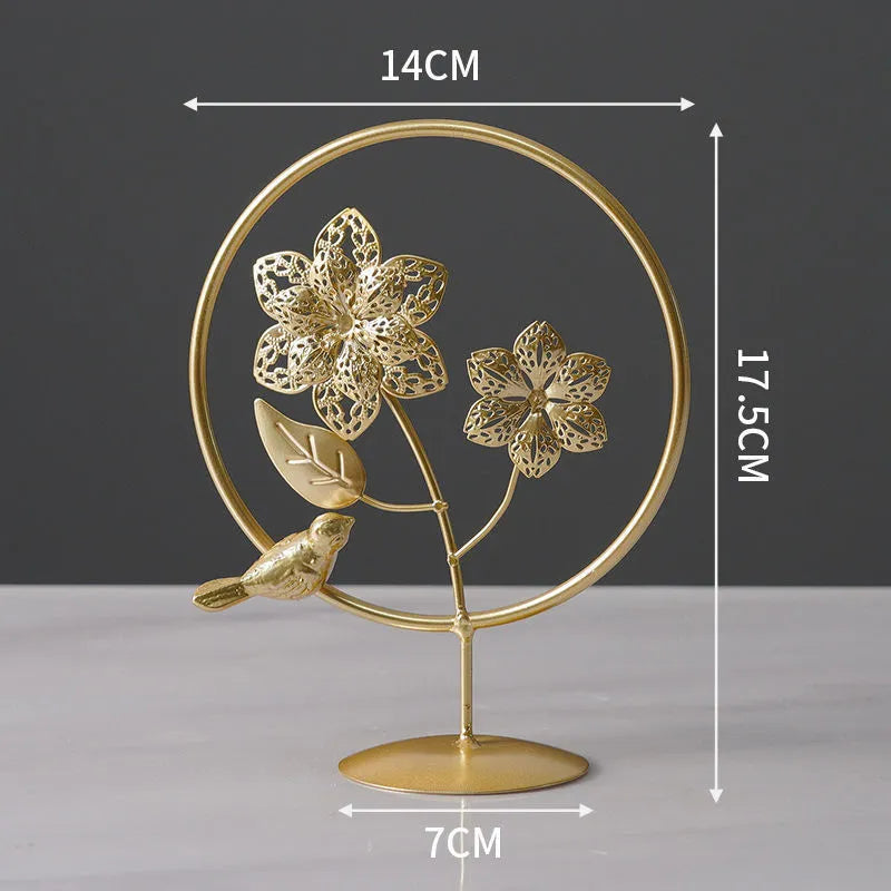 Nordic style wrought iron and copper plastic decorative craft painting ornament