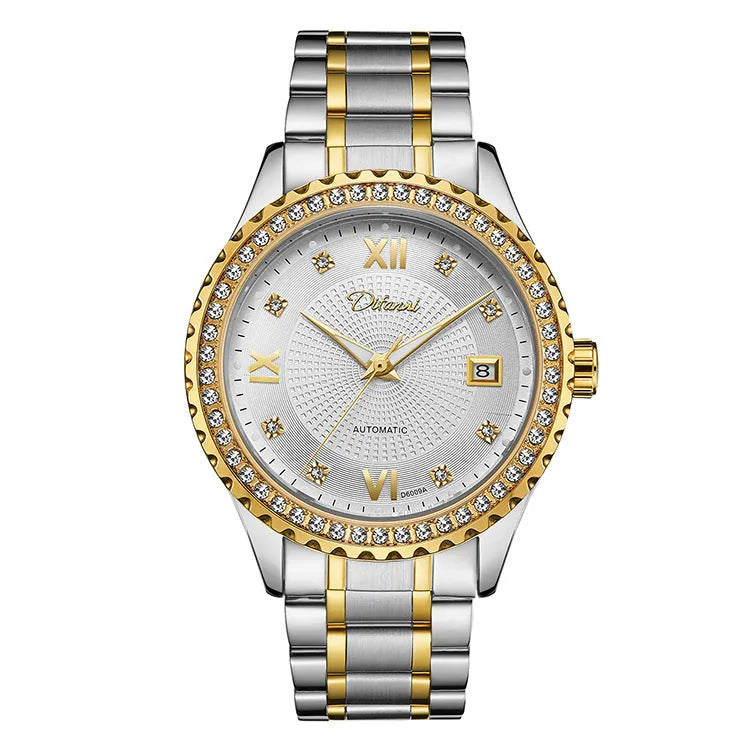 Fashionmonger men's automatic mechanical watch with business design on wrist