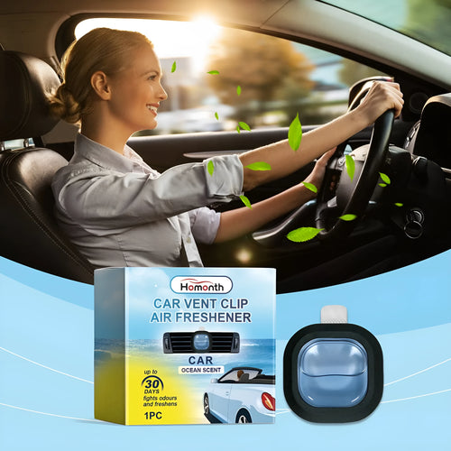 Car air outlet aromatherapy freshener clip-on design with fragrance blend in 20g pack