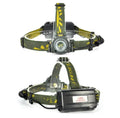 Aluminum alloy induction headlamp with motion sensor for outdoor camping and fishing use