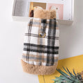 Thickened polyester autumn winter dog top in khaki and pink, sizes within XS-3 to within XL-13