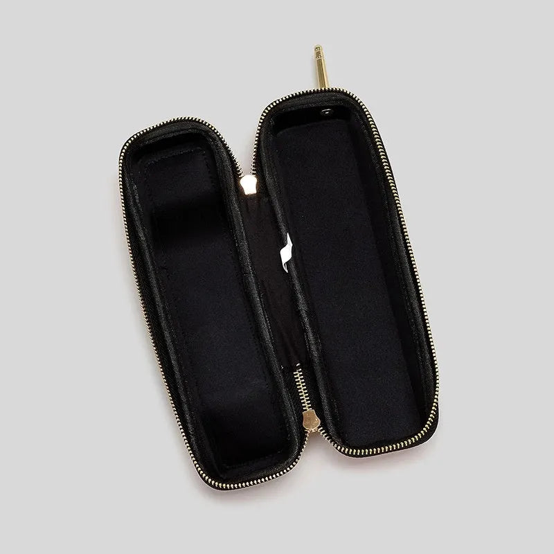 Phone-shaped PU handbag in contrast colour with vertical square form, available in black