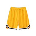 Men's loose blue sports shorts made from polyester fabric for summer leisure wear