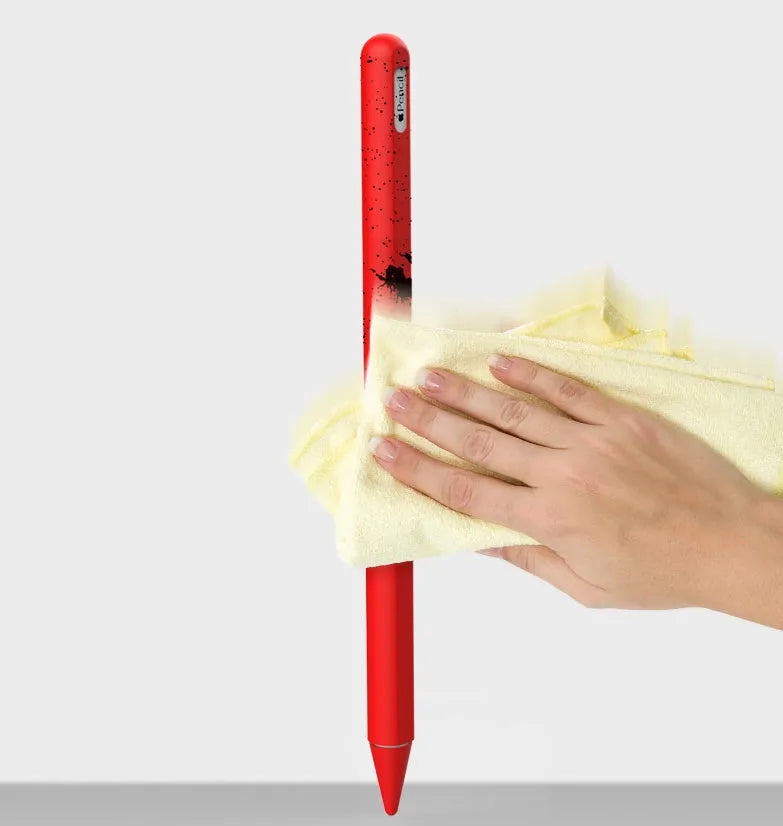 Silicone stylus pen holder for Apple Pencil 2nd generation, frame type, solid colour, with anti-lost sleeve option.