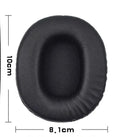 Black soft PU leather replacement earmuff covers for Sony MDR-1R headphones.