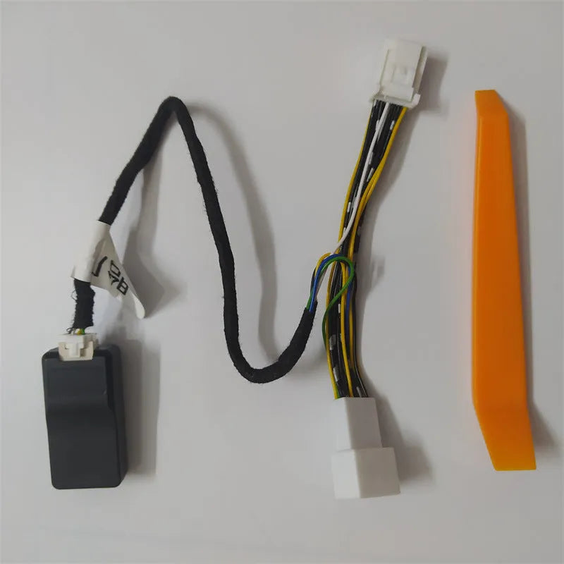Black tyre pressure monitoring display module for Toyota vehicles with power cord