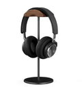 Metal earphone holder in aviation aluminium with CNC finish and anodised black, grey, or silver surface