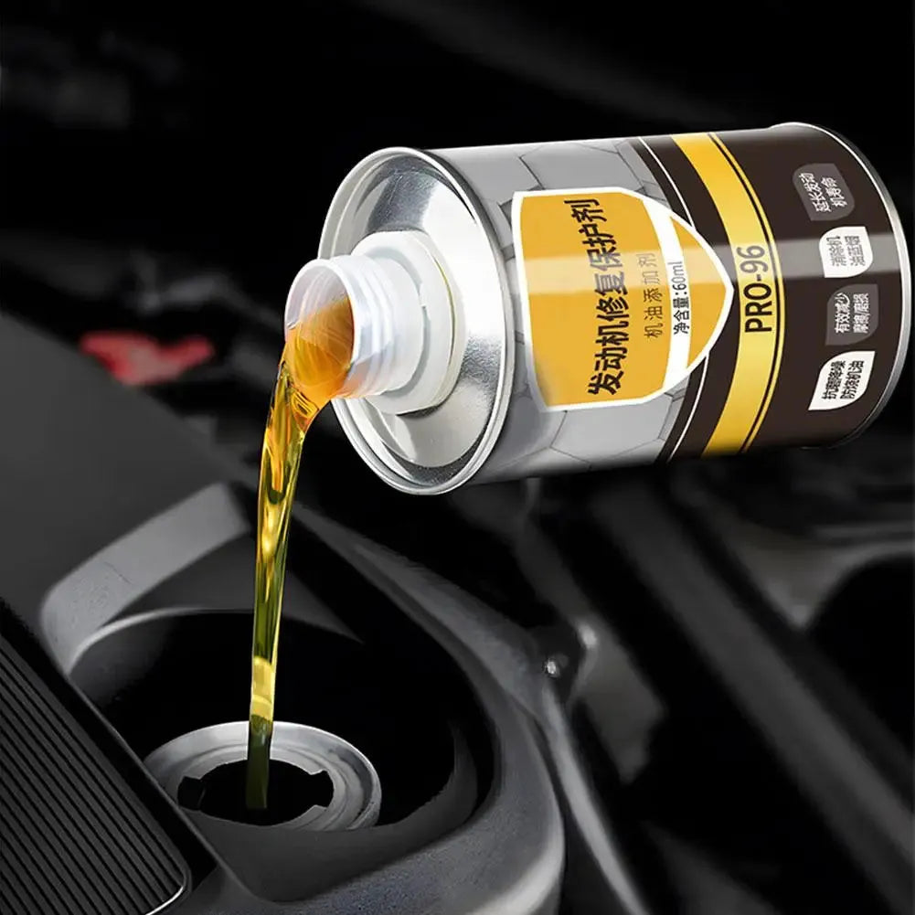 60ml engine oil additive with white cap for anti-wear protection in vehicle engines