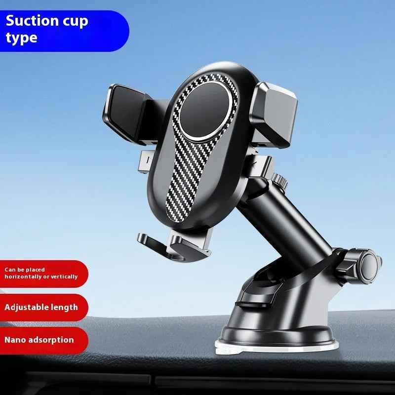 Car automatic lock extended suction phone bracket universal mobile holder with air outlet and suction cup options
