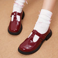 Mary Jane flats with round toe hook, super high heel above 8cm, flyknit upper, wine red