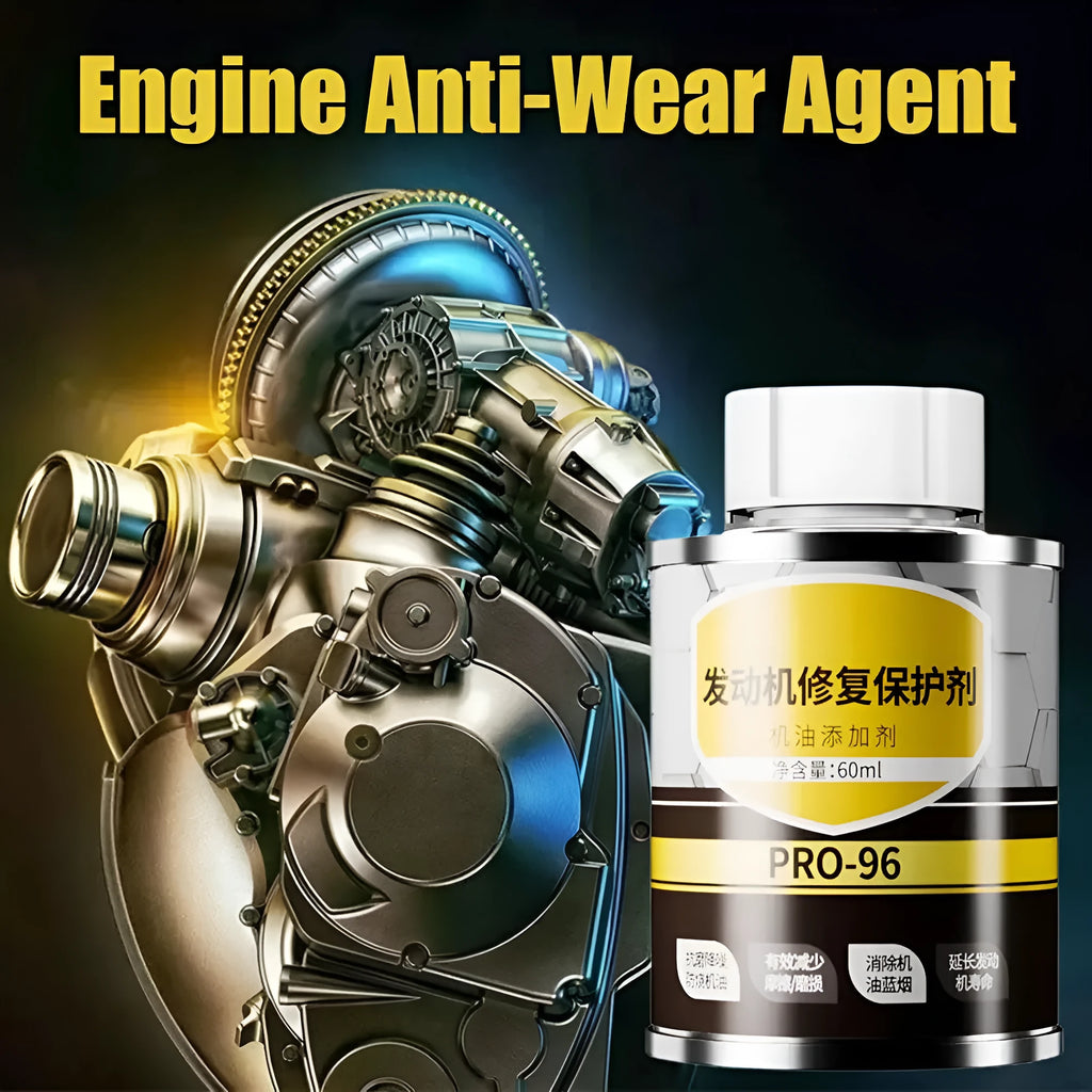 60ml engine oil additive with white cap for anti-wear protection in vehicle engines