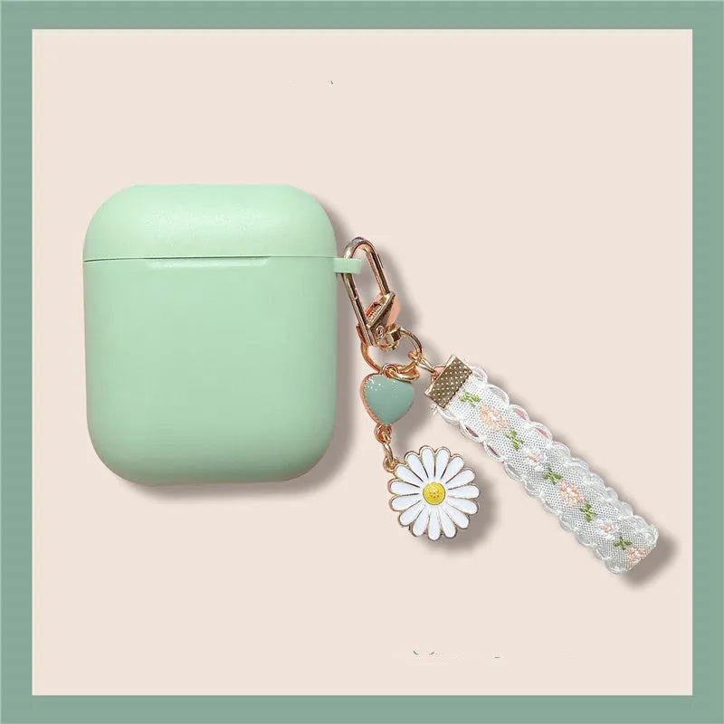 Lace daisy silicone earphone case for AirPods Pro, AirPods 1/2 and AirPods 3