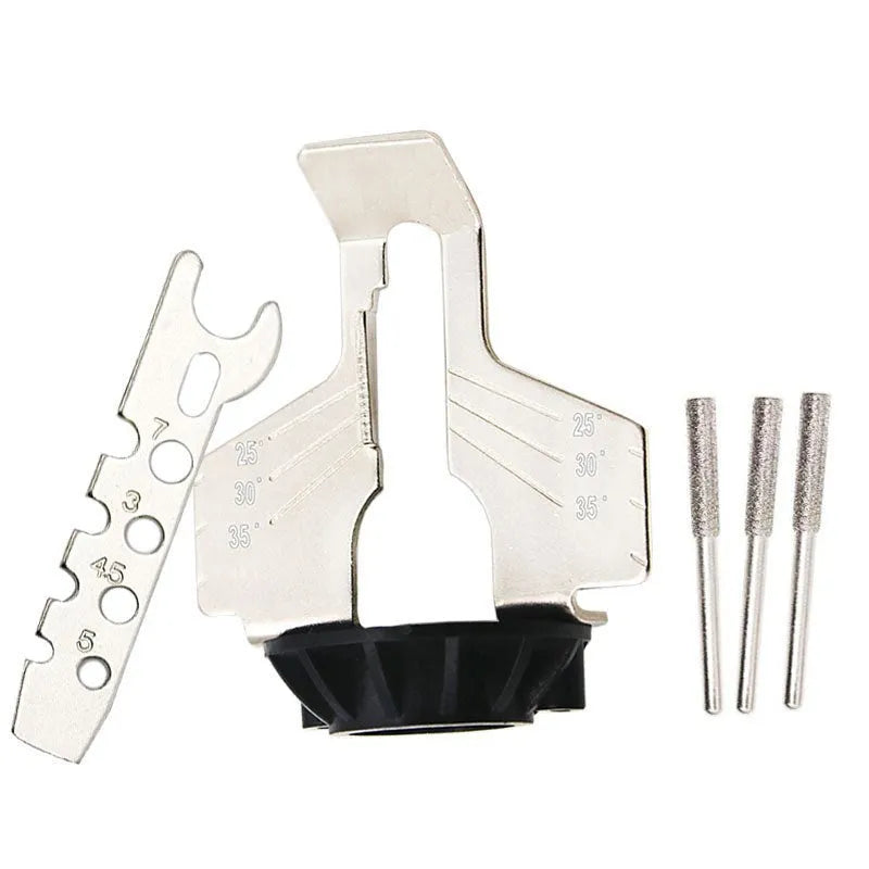 Silver metal mini electric chain grinding machine for band saw blade sharpening