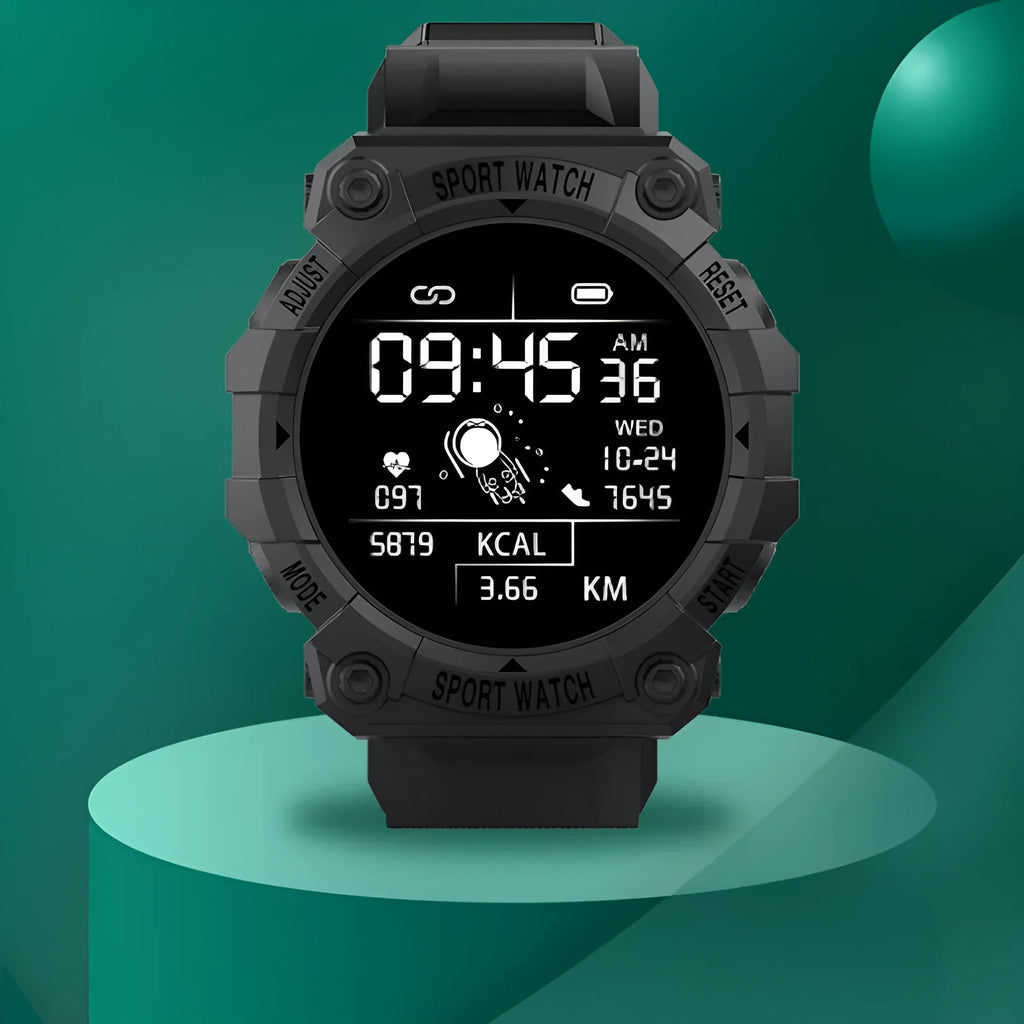 Spaceman Round FD68S smart bracelet with 144 large colour screen, TFT touch display, available in pink, red, green and black