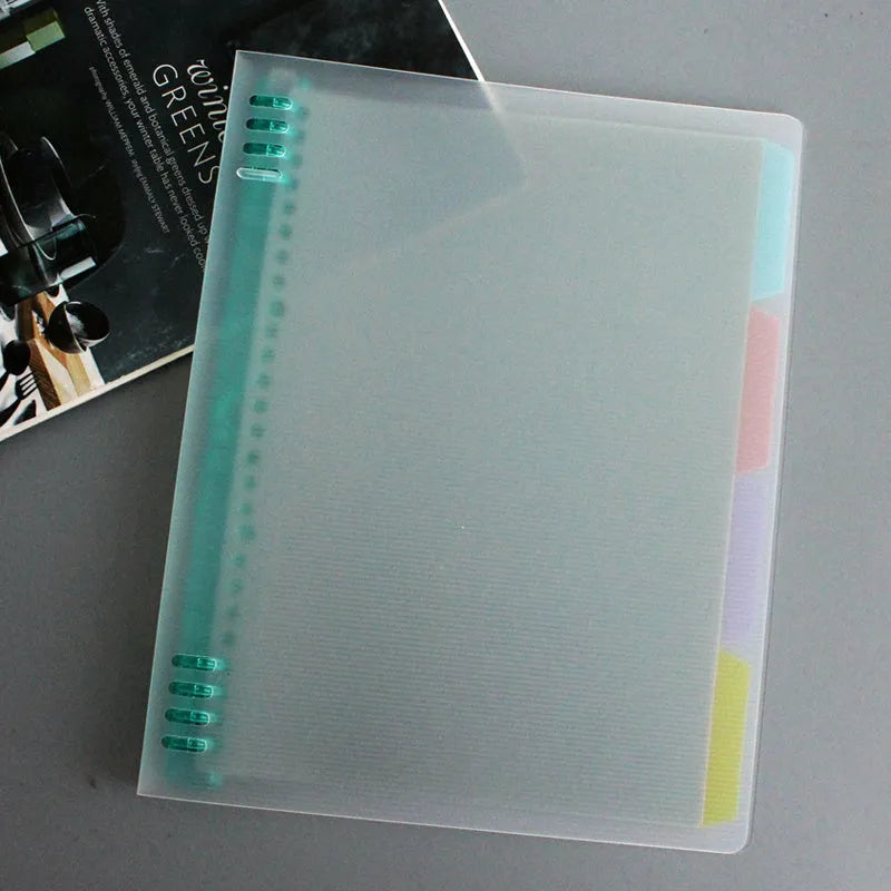 Cartoon colored refill paper B5 40 pages 8-hole loose-leaf with PP shell cover multicolour options