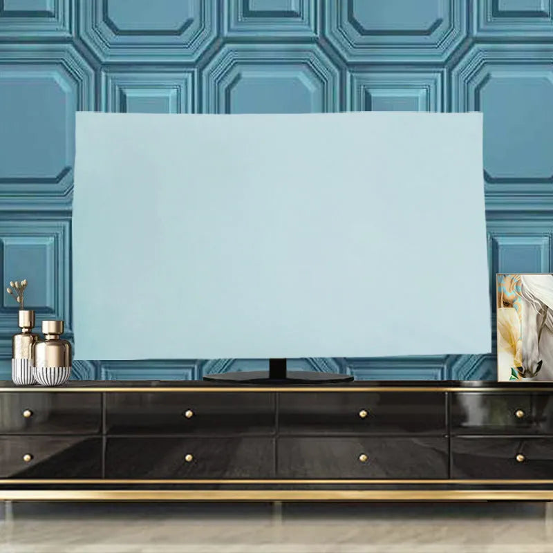 Velvet fabric TV cover towel for 32 to 70 inch LCD televisions in six colour options