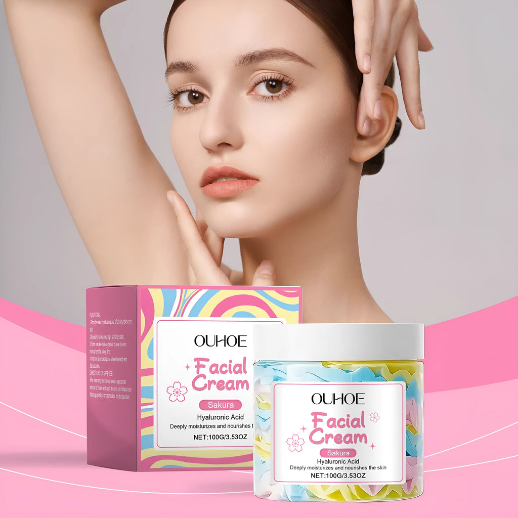 Sakura Butter Cream 100g nourishing moisturising face cream in square jar
