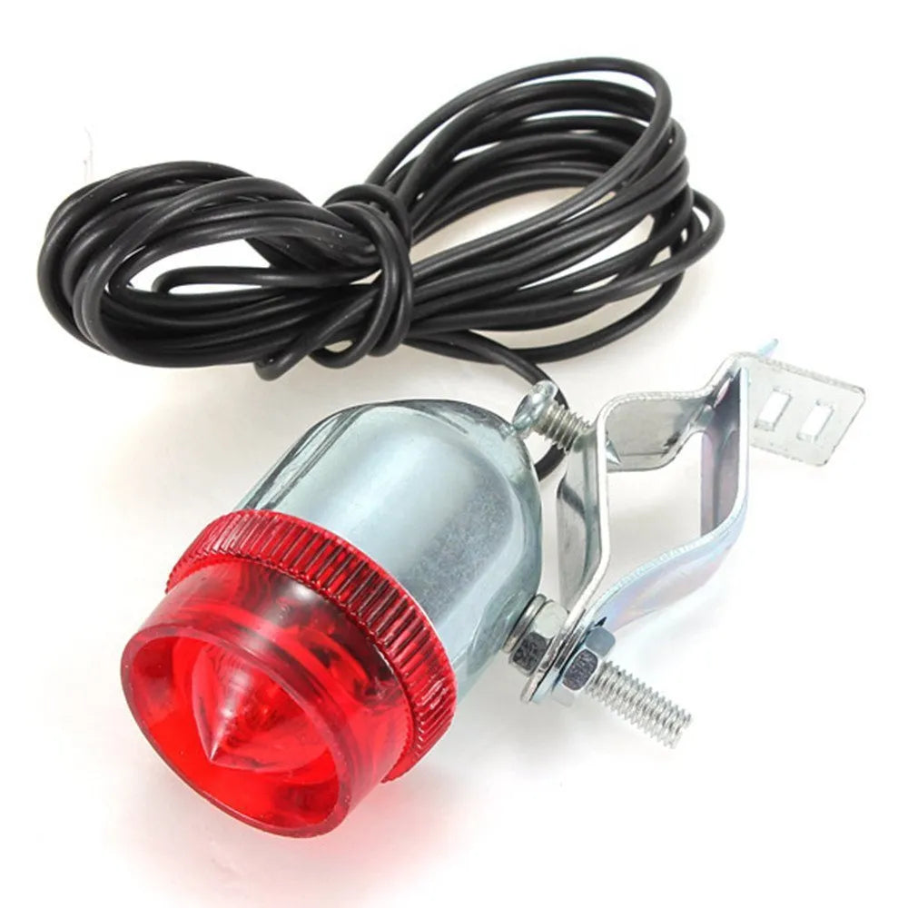Silver bicycle dynamo generator light modification kit for front fork or rear frame mounting