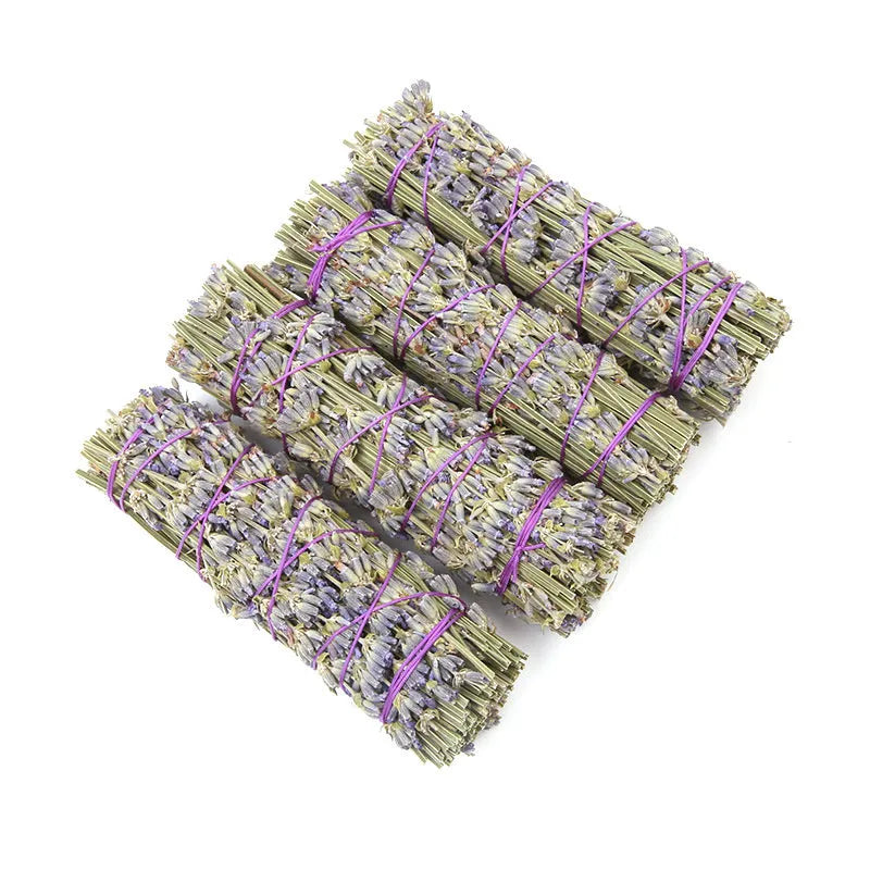 Lavender natural dried flower aromatherapy stick measuring 4 inches for room fragrance