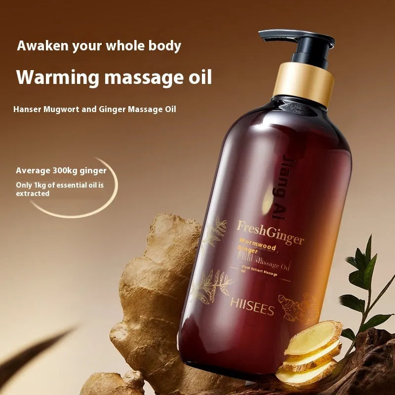 Bottle of massage essential oil 500ml for whole body and meridian scraping use