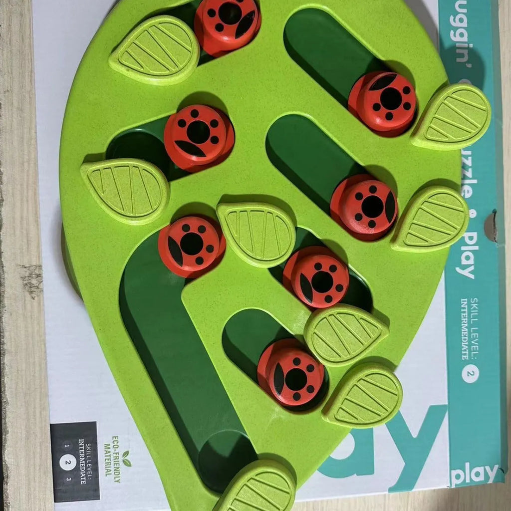Green PP plastic Christmas slow feeding bowl with Wizard of Oz theme for cats