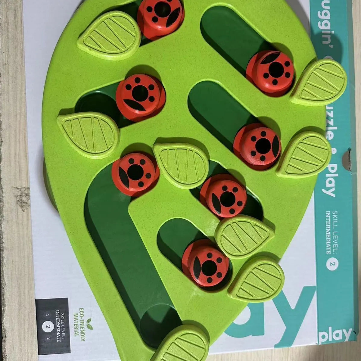 Green PP plastic Christmas slow feeding bowl with Wizard of Oz theme for cats
