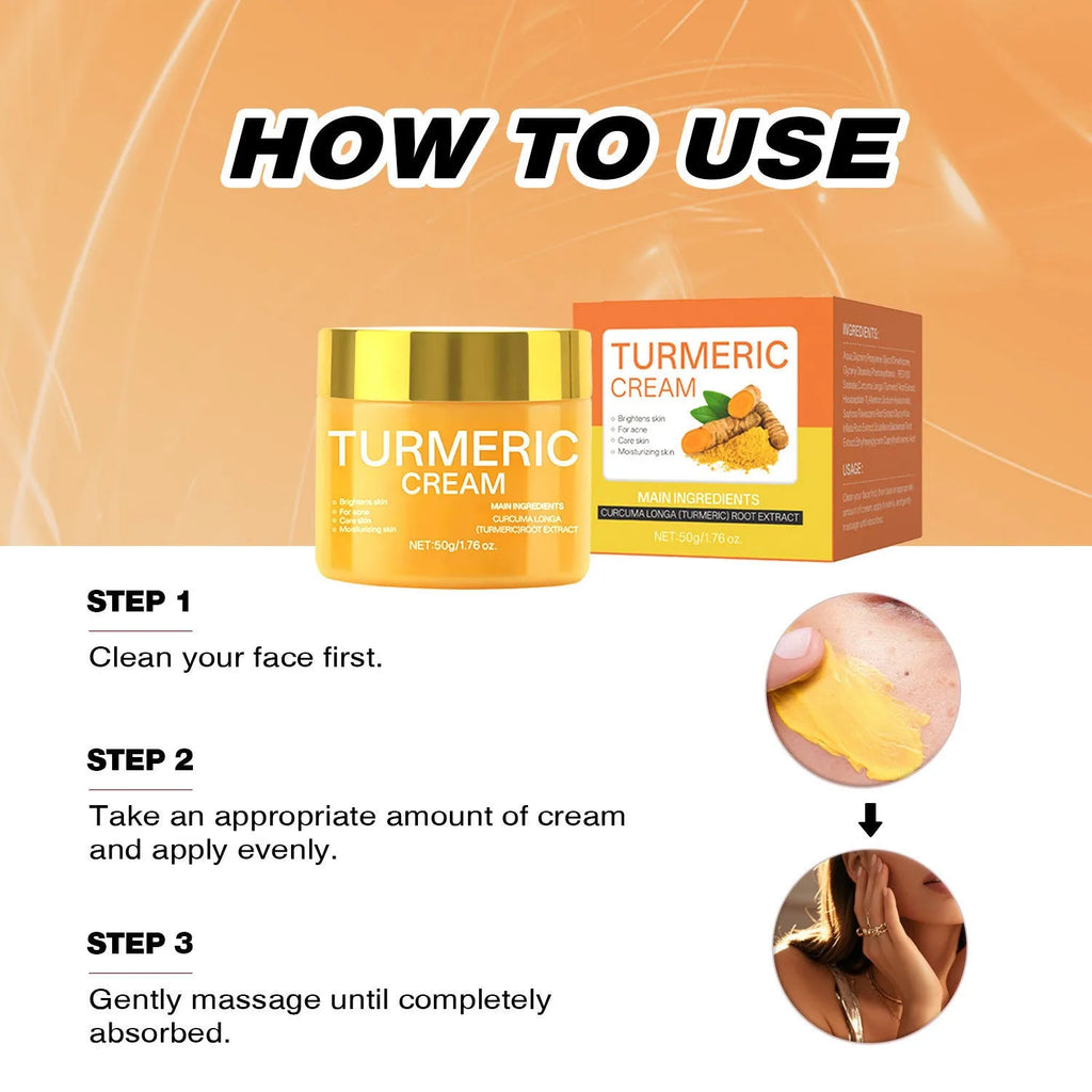 50g jar of brightening hydrating moisturising cream for facial skincare with compact 53mm dimensions