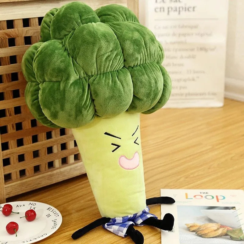 Simulation vegetable plush toy 55cm or 65cm, PP cotton with down cotton filling, washable surface, cute colour option