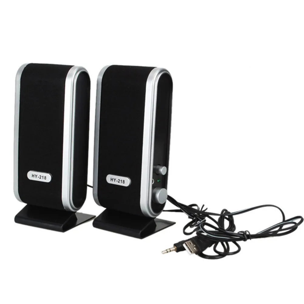 Black mini USB notebook speaker for computers with 3W output