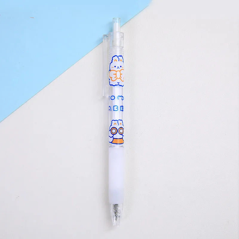 Set of six cute animal character press pen knives for craft cutting