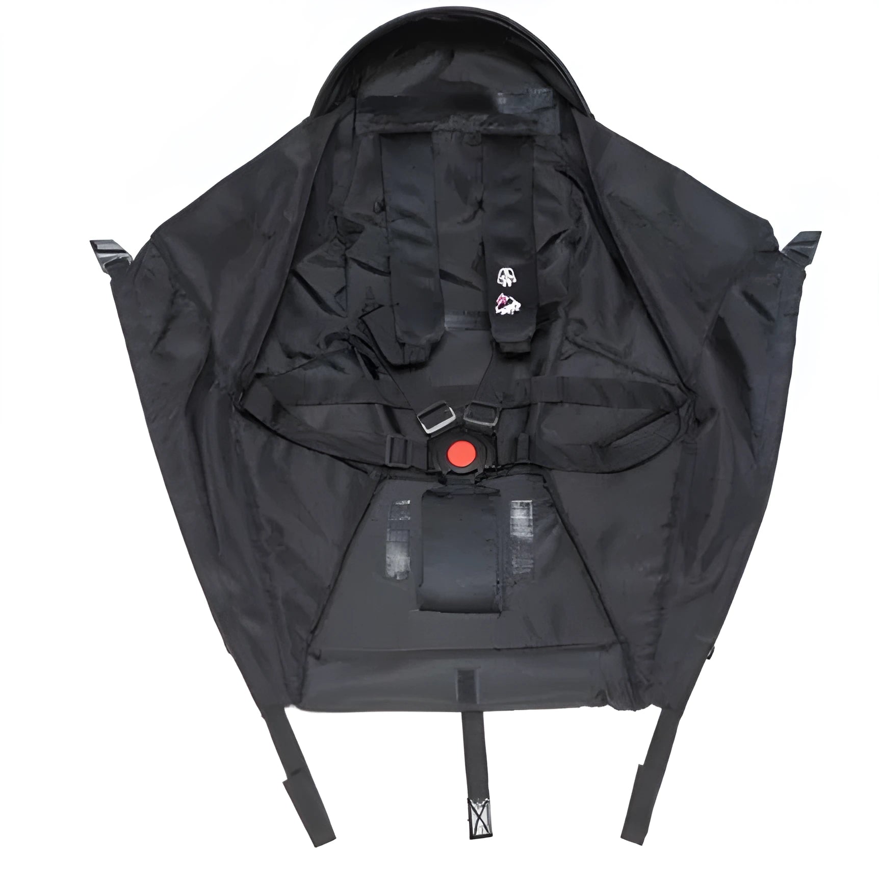 Baby stroller flat cushion accessory in black Oxford cloth fabric seat style