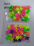 Children's bicycle decoration set with about 35 mixed-colour plastic and resin pieces for outdoor cycling