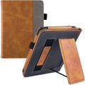 Kindle Paperwhite 11 leather case with wrist splint bracket in various colour options