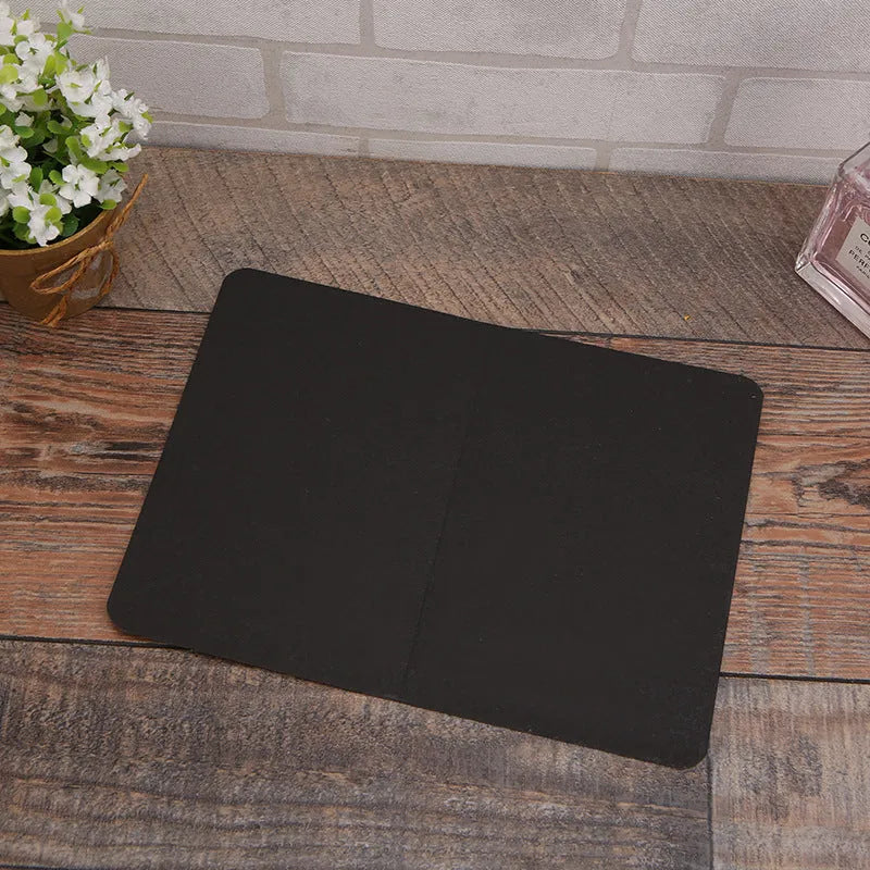 Folded kraft cards 10x15cm in black, cowhide, and white colours, 100 pack, blank surface for DIY invitations and crafts